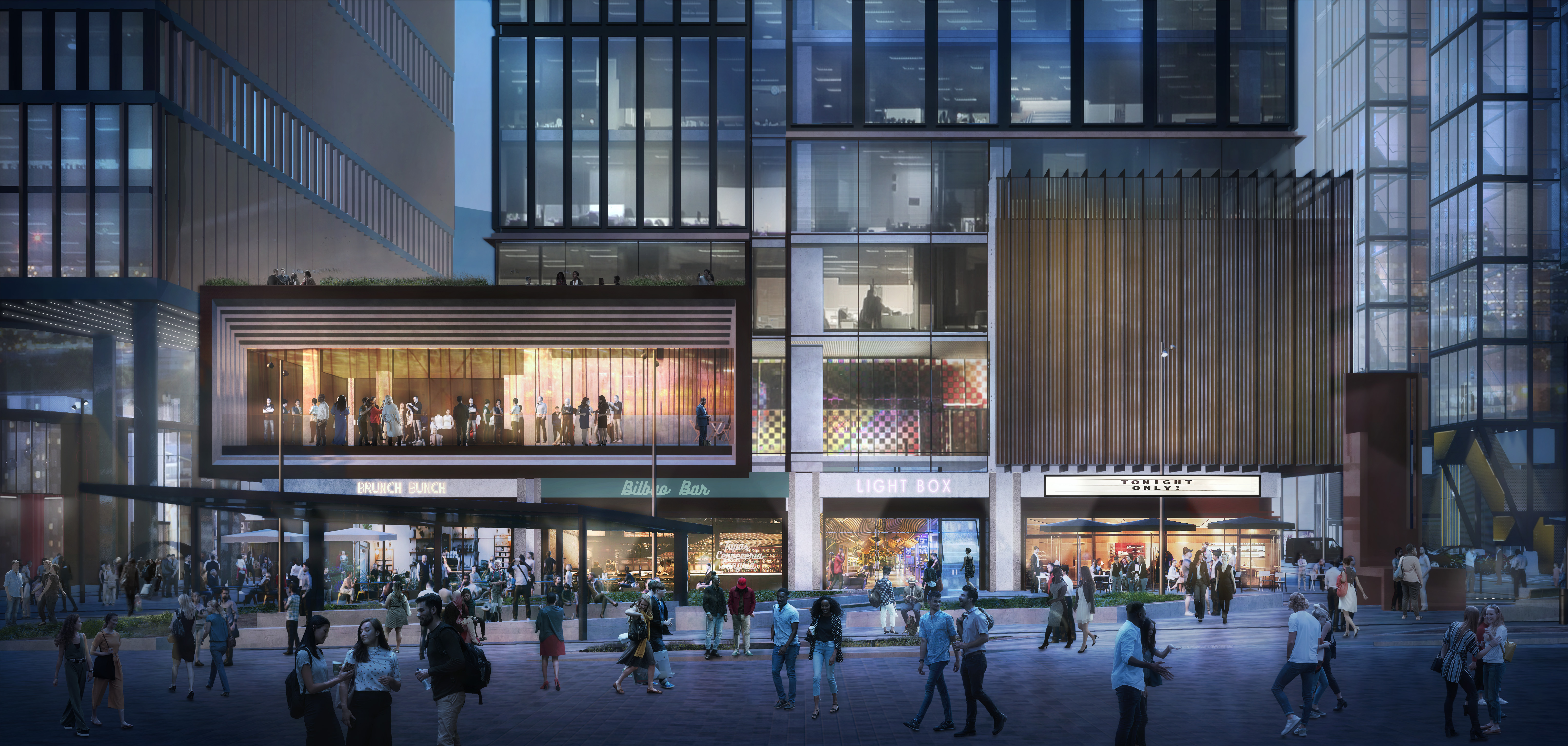 CGI of The Turing Building